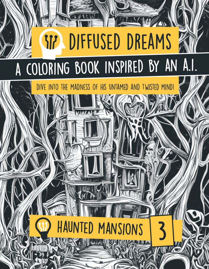 coloring books haunted mansions