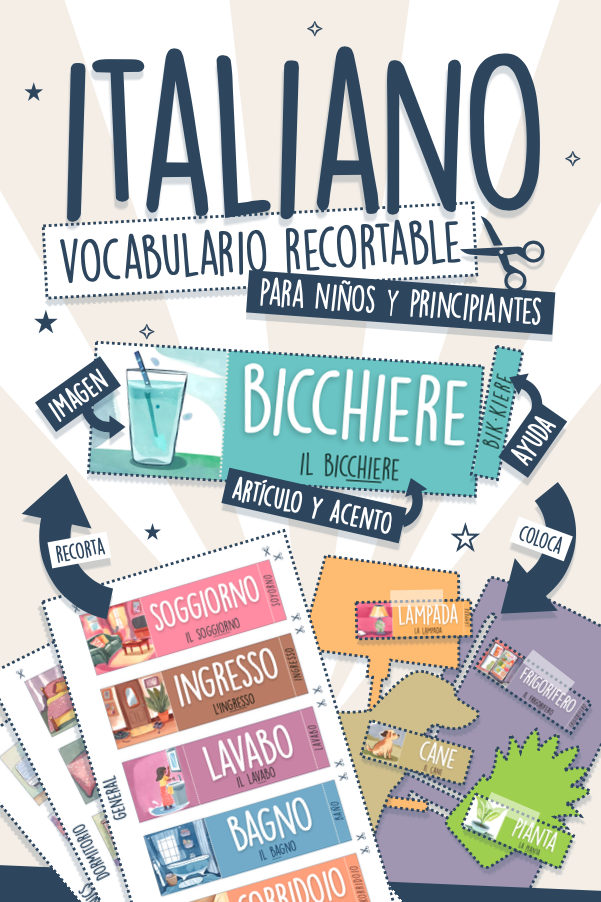 vocabulario italiano niños principiantes