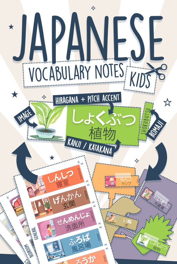 Japanese Vocabulary Notes Kids Learn